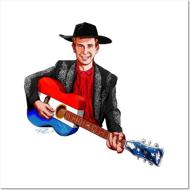 Buck Owens - An illustration by Paul Cemmick Wall Art by PLAYDIGITAL2020